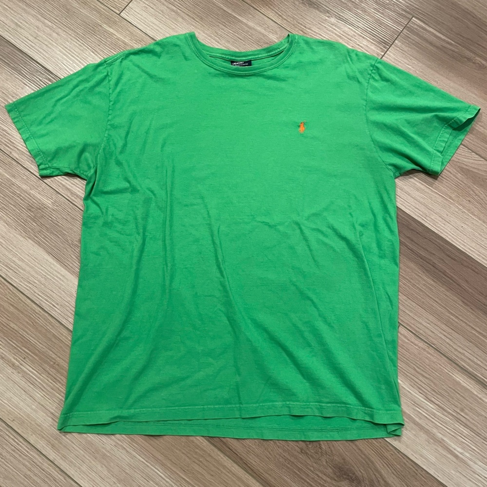 Vintage Green Polo Ralph Lauren Pony T Shirt